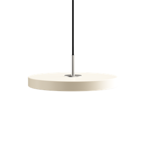 Umage - Loftlampe Pendel Asteria m/ ståltop - mini - Hvid - Pearl white (Ø31 cm)